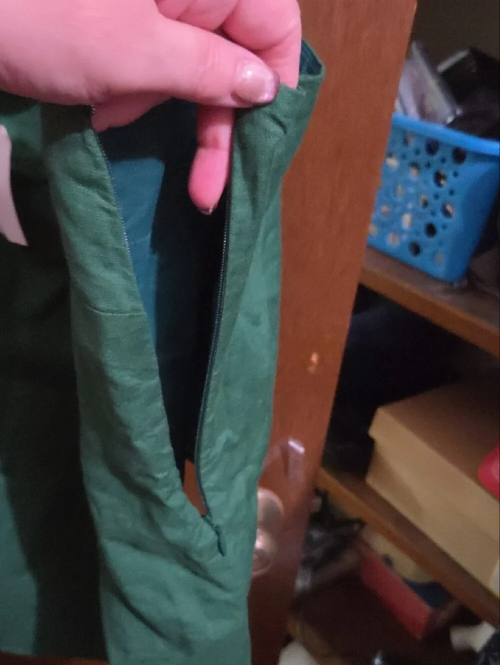 J. Crew Deep Green Square Neck Tank with Wide Straps